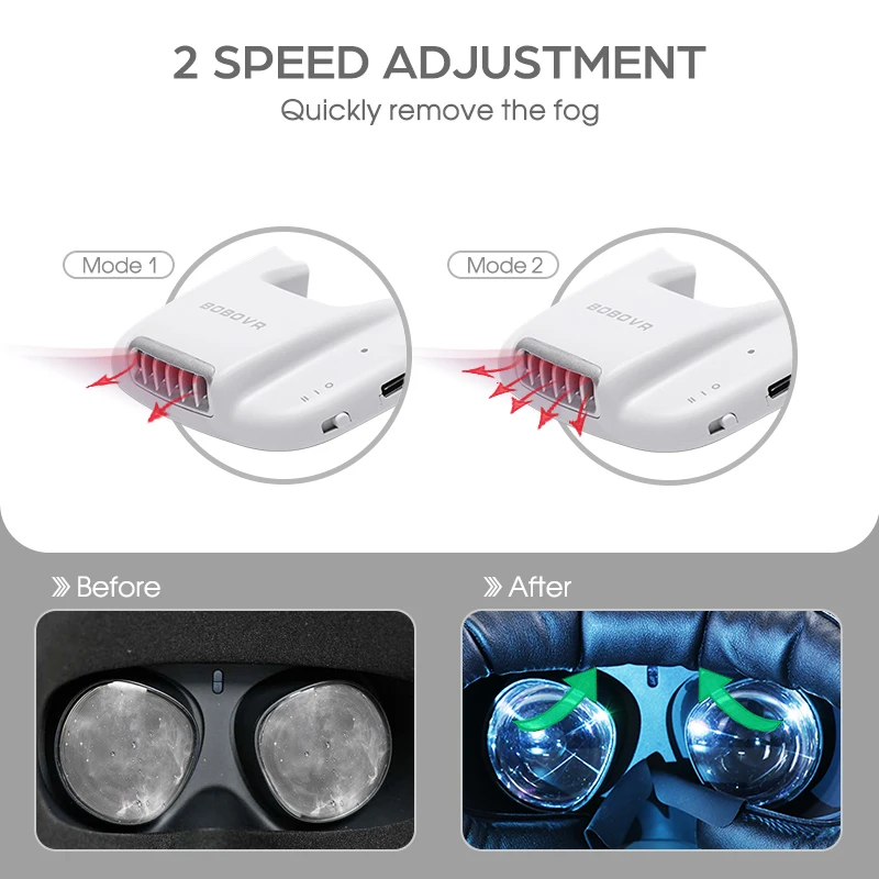 Nowy F2 dla Oculus Quest2 Active Air Fan No Fog Facial Interface Face Pad Relieve Fogging M2 Pro Strap B2 Battery Pack C2 Case