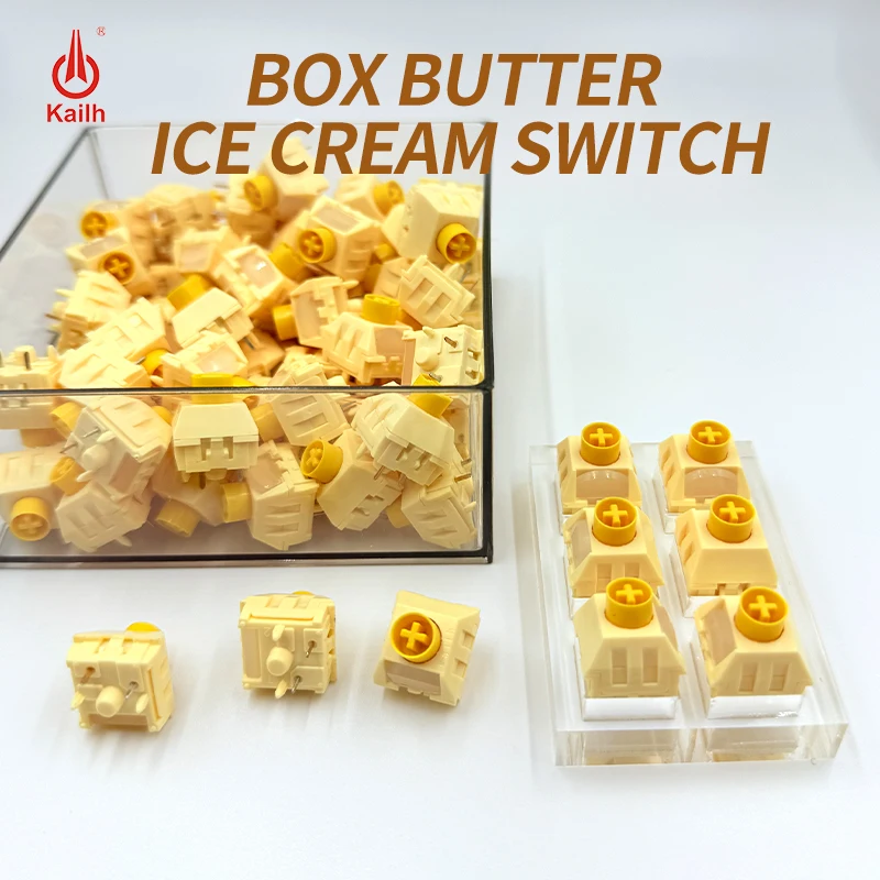 

Kailh Box Butter Ice Cream Keyboard Switch PRO Mechanical Keyboard Keyboard Switch for Computer Game 5Pin
