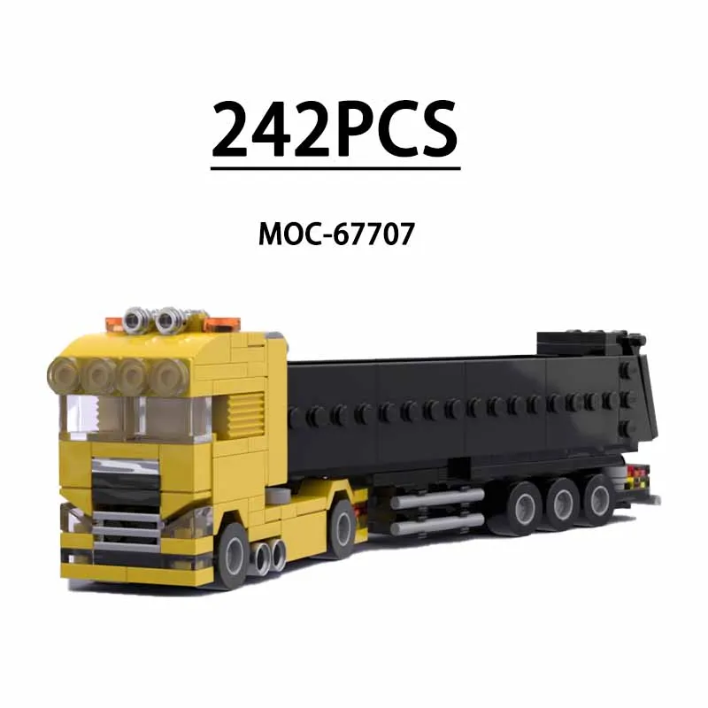 

MOC-67707 Строительные блоки TGX Самосвал Полугрузовик Трактор Трактор 242 шт. Детские игрушки Подарок на день рождения