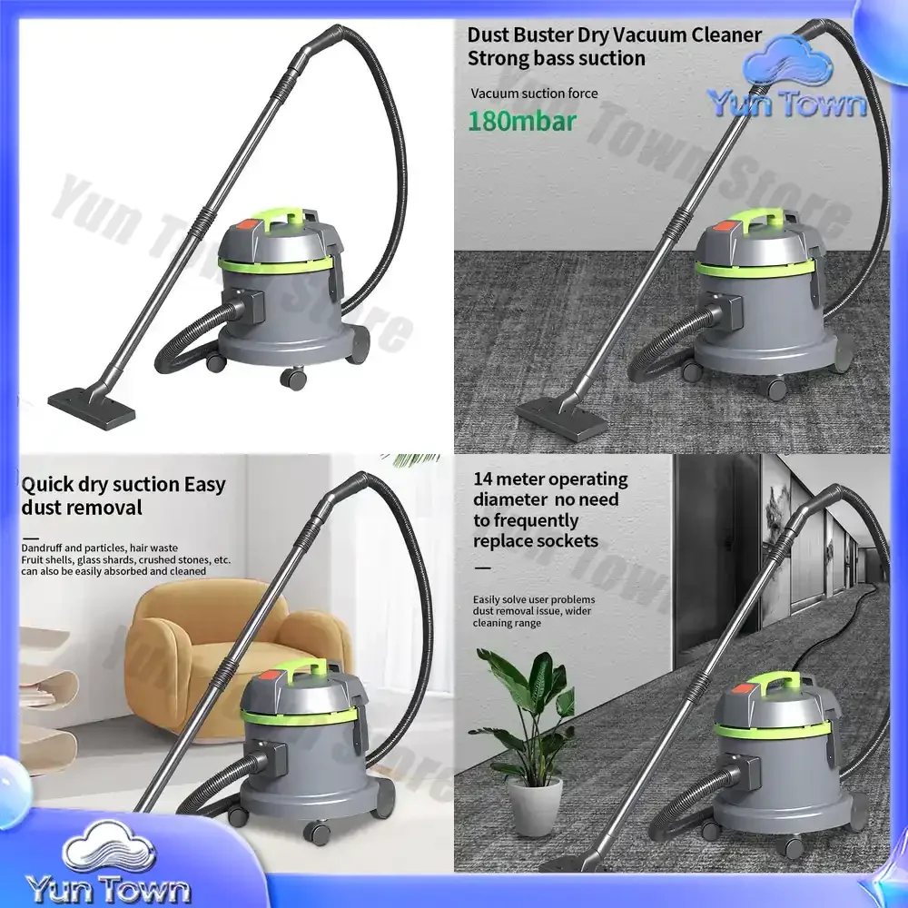 15L Electric 220V Vacuum Cleaner for Household Car Hotel Industrial Use High Suction Power Wet Dry Vacuum Cleaner for