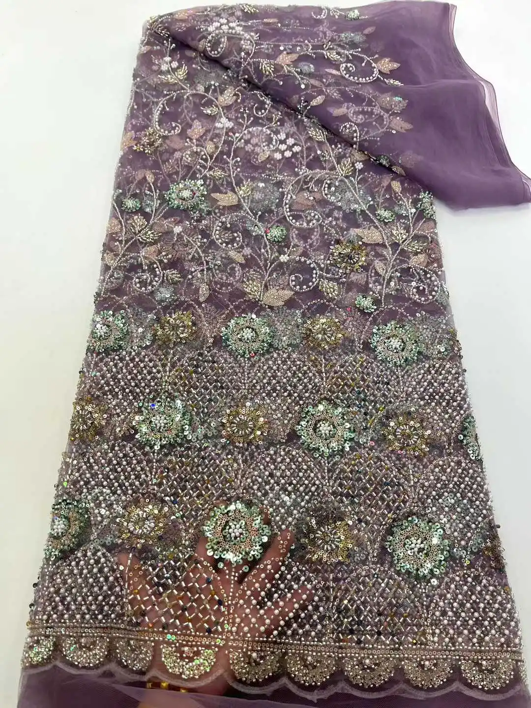 

5 лет/шт., кружевная ткань с бисером для свадебного платья, ткань с блестками, французский тюль, кружево, африканские блестки, роскошное женское платье высокого качества