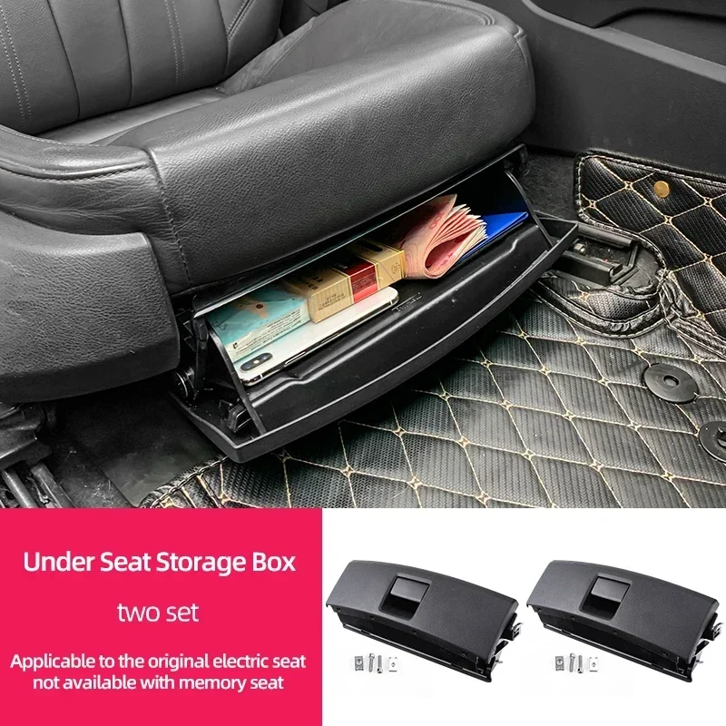 Auto-accessoire passend voor Audi A3 8V 8Y A4 B8 A5 A6 Q3 Q5 2018 2019 2020 2021 2022, elektrische stoel opbergbox organizer, retrofit.