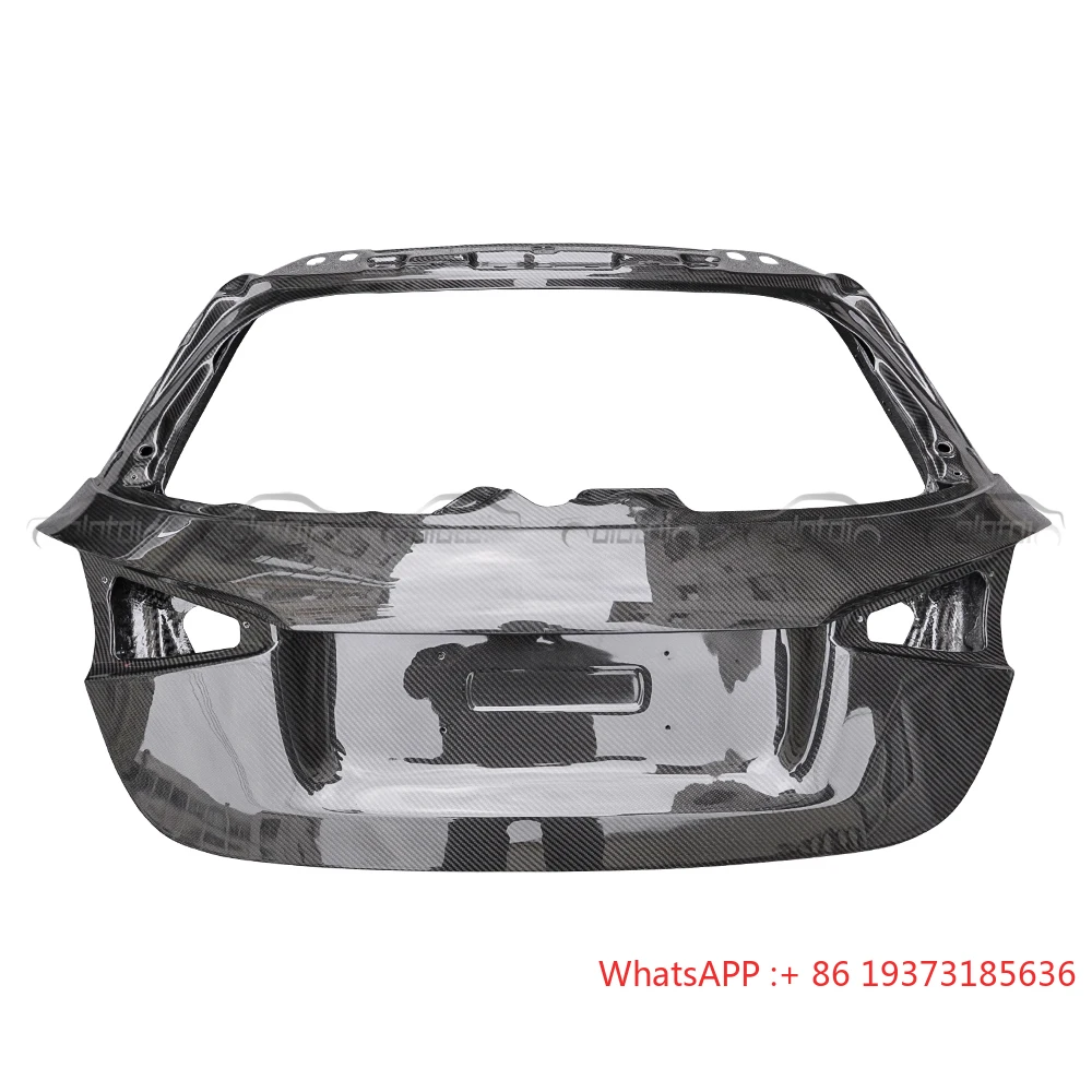 Dry Carbon Fiber Rear Trunk Boot Cover Spoiler Trim for Mercedes Benz a Class W177 A45 Auto Tuning