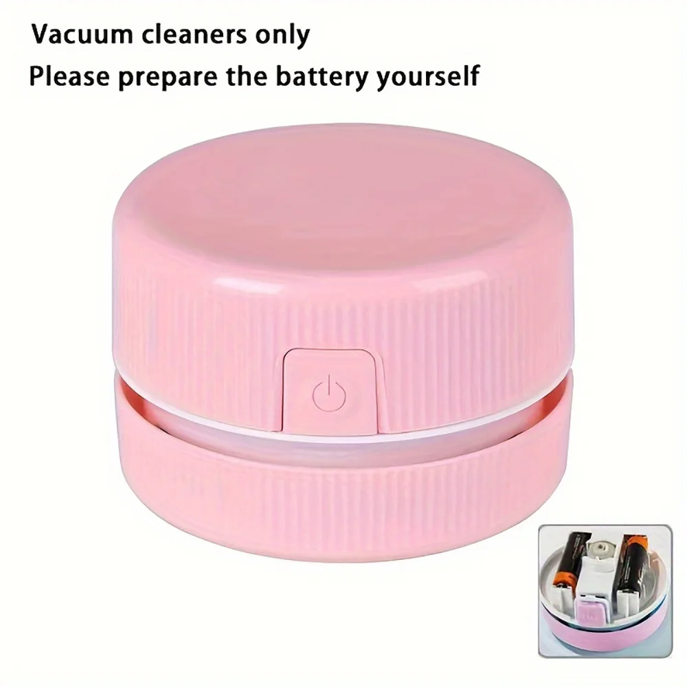 Desk Vacuum Cleaner, Mini Small Household Rubber Paper Cleaner, Portable Student Supplies, Office Supplies, Desktop Storage Box view 6