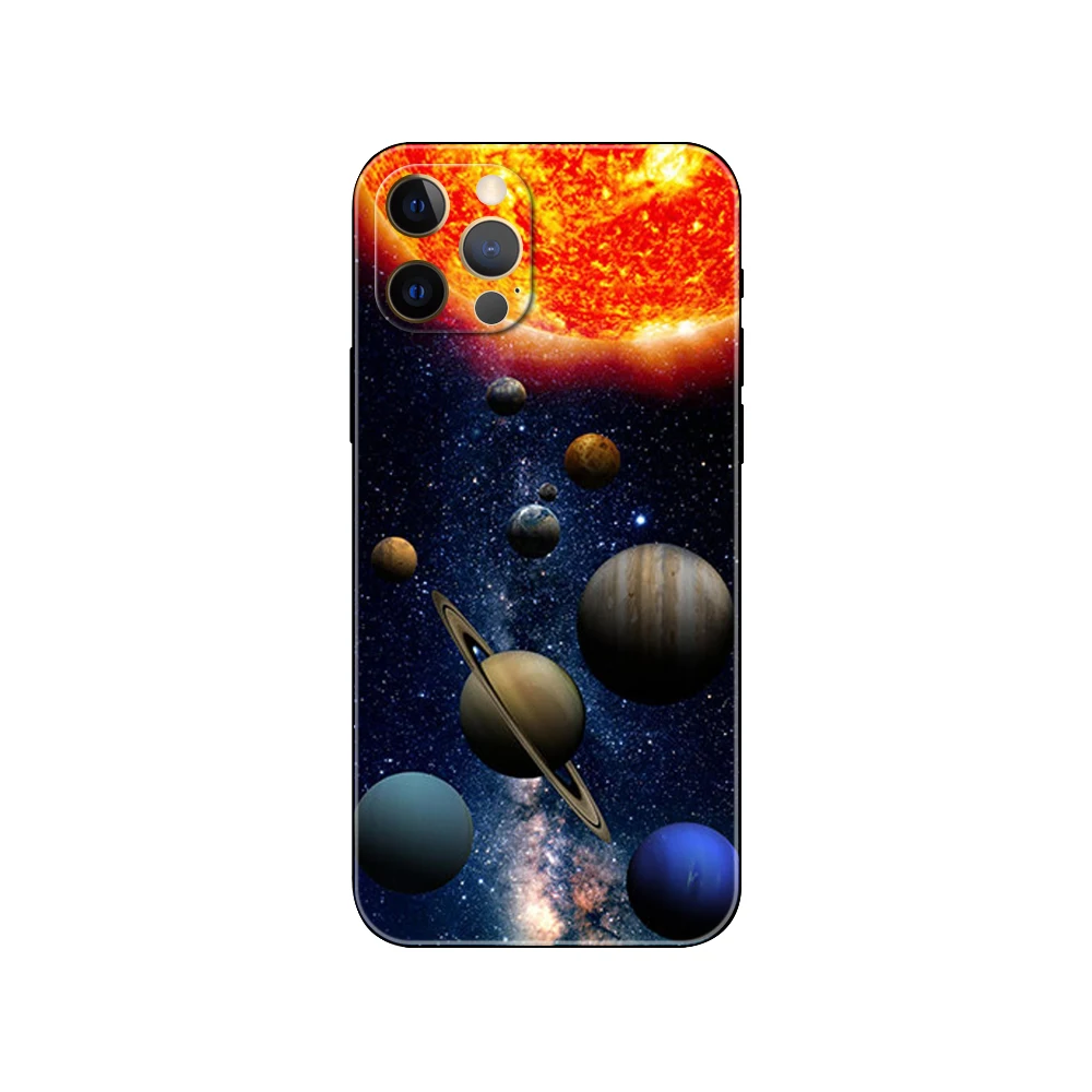 Solar System ，phone case for iphone，14 2020se 6 6s 7 8 plus x 10 XR XS 11 12 13 mini pro MAX soft black tpu back cover