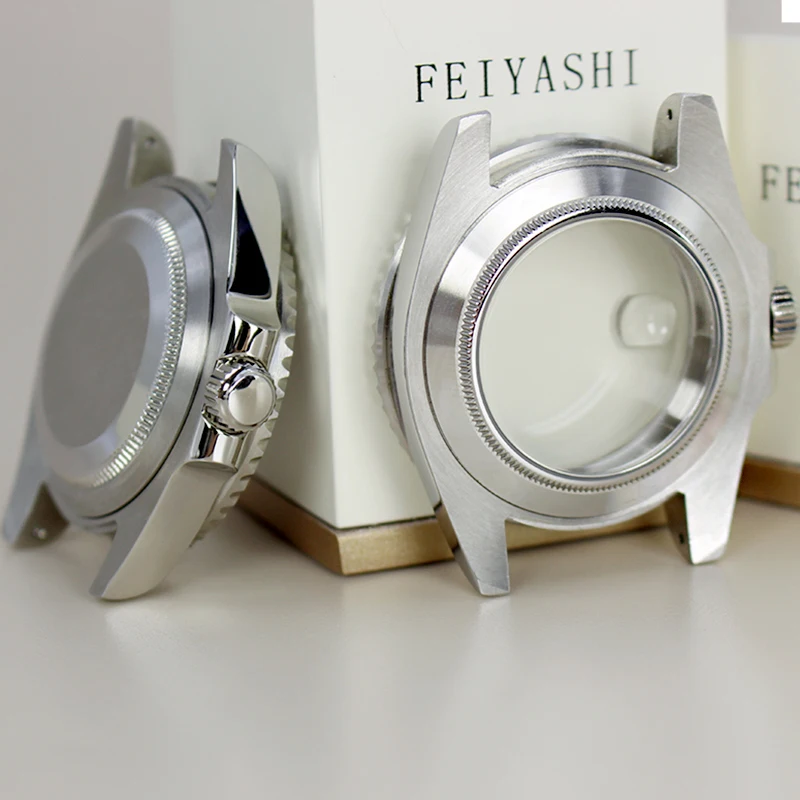 Custodia impermeabile da 40 mm per Seiko NH35 NH36 NH34 Miyota 8215 ETA2824 Vetro zaffiro con anello di tenuta Submariner GMT Custodia Parti di riparazione