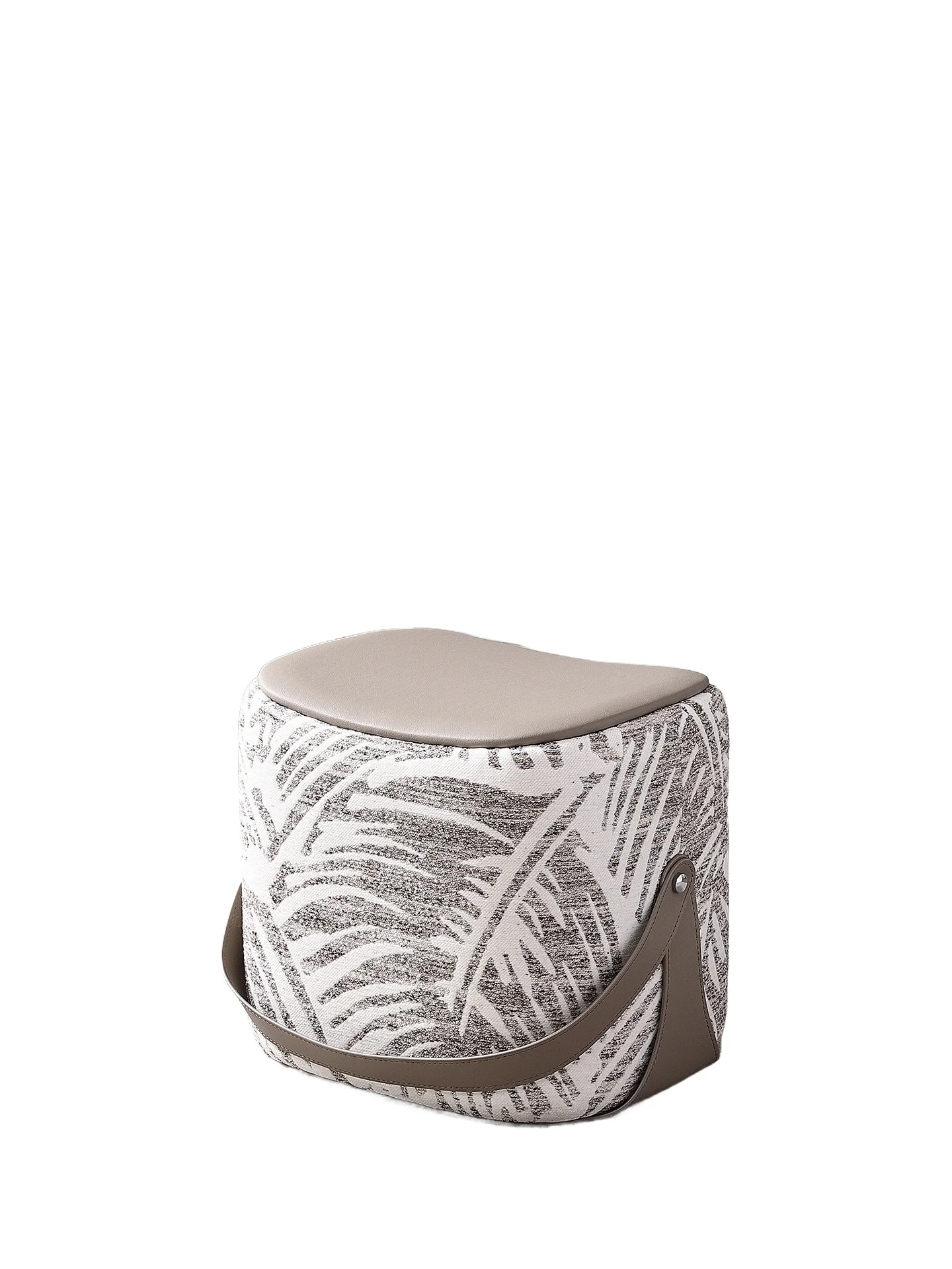 Medieval style shoe change stool, small household stool at the door, high-end hand carrying saddle skin into the entrance stool