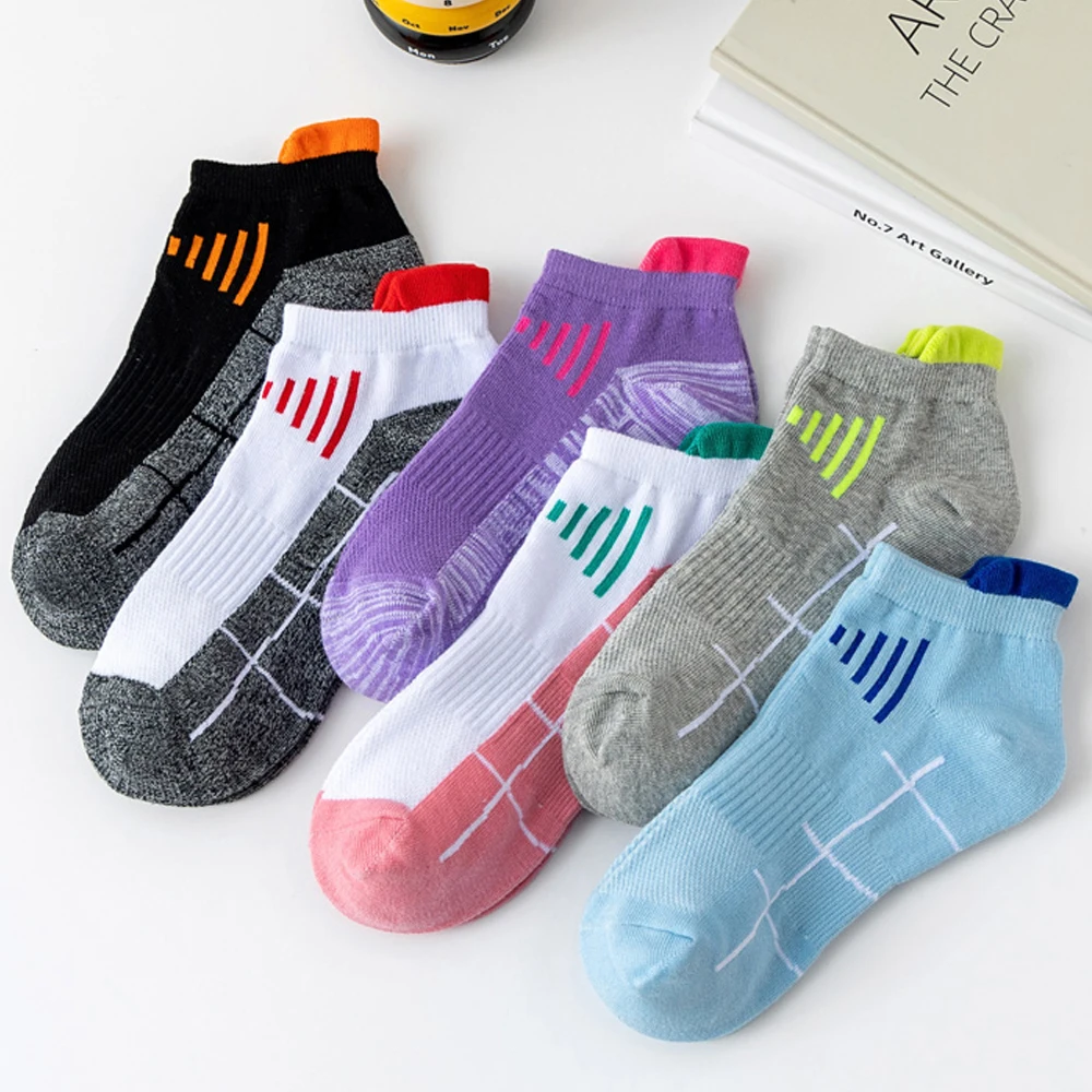 5 Pairs/Lot Men Sport Socks Athletic Cycling Socks Breathable Outdoor Socks Basketball Fitness Running Socks For Men And Women