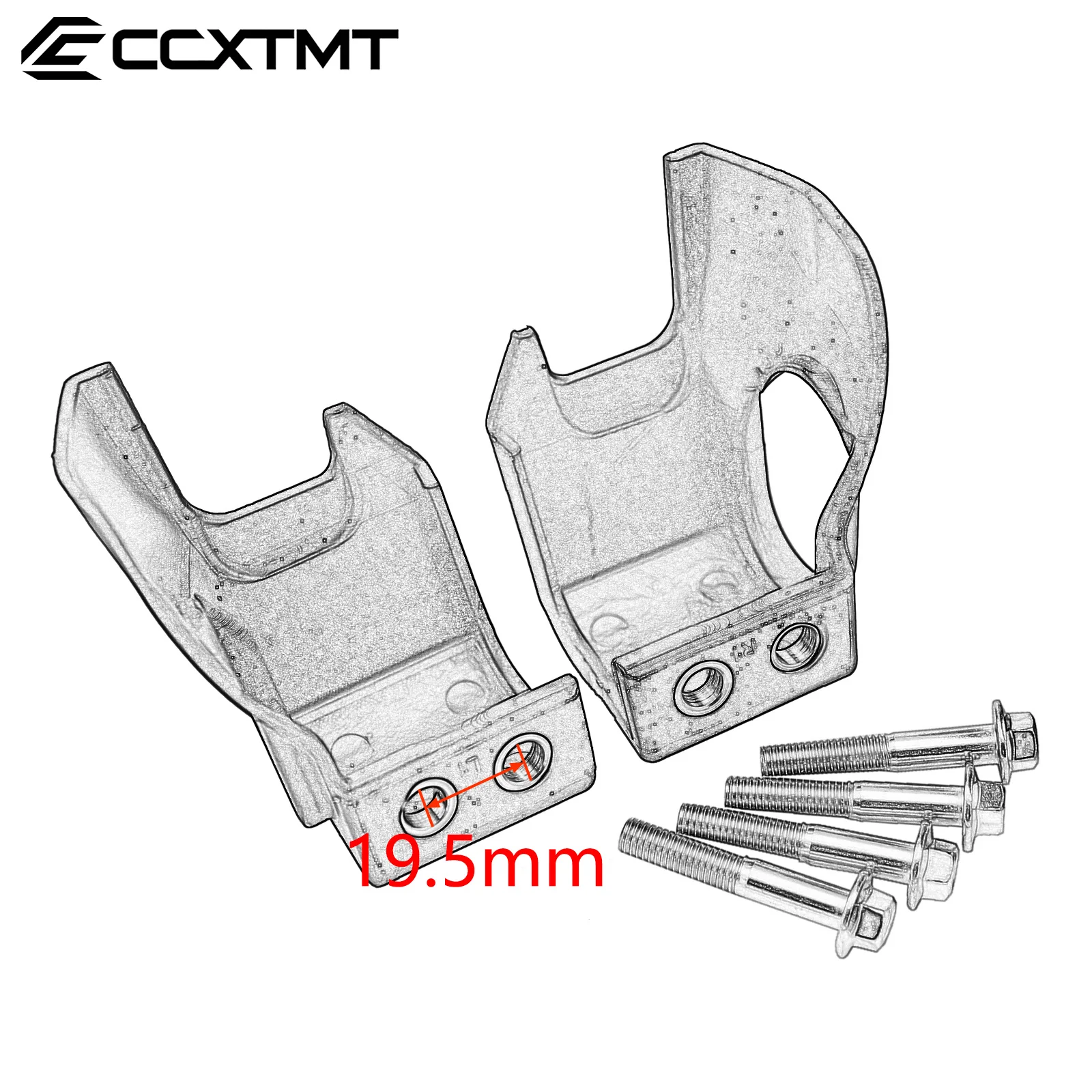 Plastic Front Fork Shoe Cover Lower Leg Guard Protector For Honda CRF CRF250R CRF250RX CRF250X CRF300RX CRF450R CRF450RX CRF450X