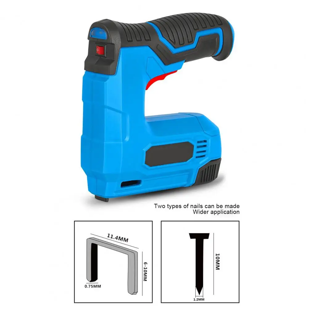 2000W 1500mAh Electric Nail Gun 220V-240V Nailer Stapler Woodworking Electric Tacker Furniture Staple Gun Power Tools