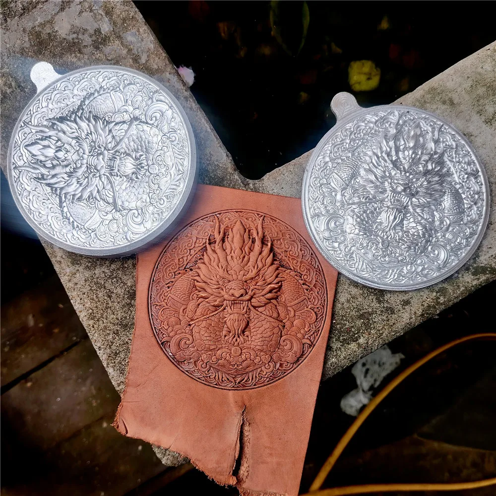 

Leather Emboss Stamp 3D Dragon Mold, Aluminum Alloy Leather Stamping Tool ,Cold Pressing Stamps Shaping Molds