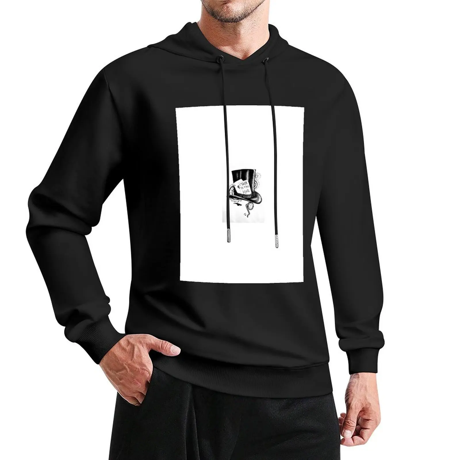 

Talk to the Hat Pullover Hoodie graphic t shirts men men's winter sweater mens hoodie