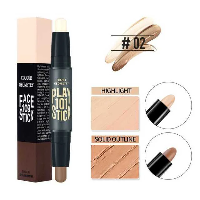 1 pz crema fondotinta Base trucco professionale di alta qualità per il contorno correttore viso per la bellezza Bronzer viso