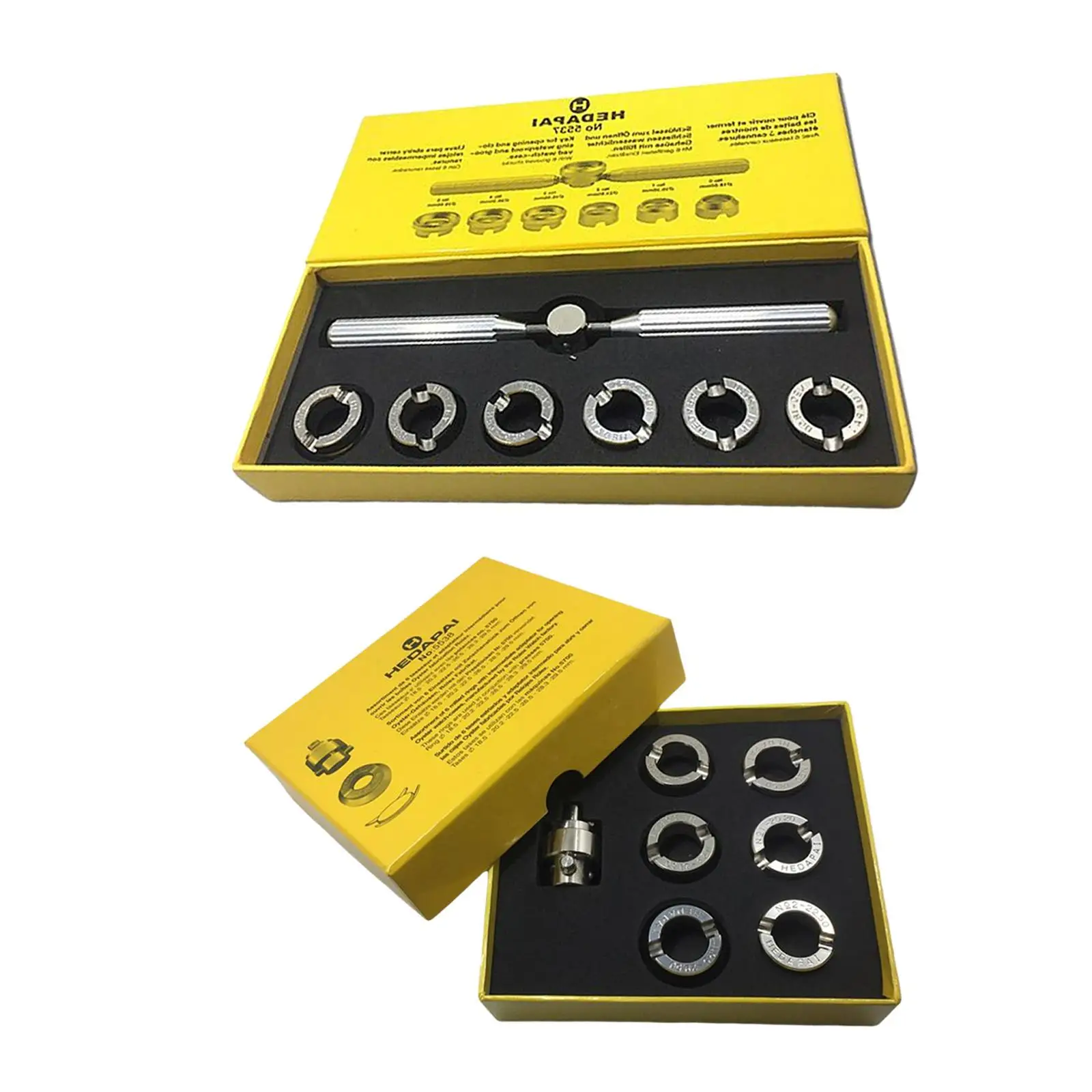 High Quality Case Opener Kit with 6 Dies, Remover Wrench ,Watchmaker Watch Case Repair Tools