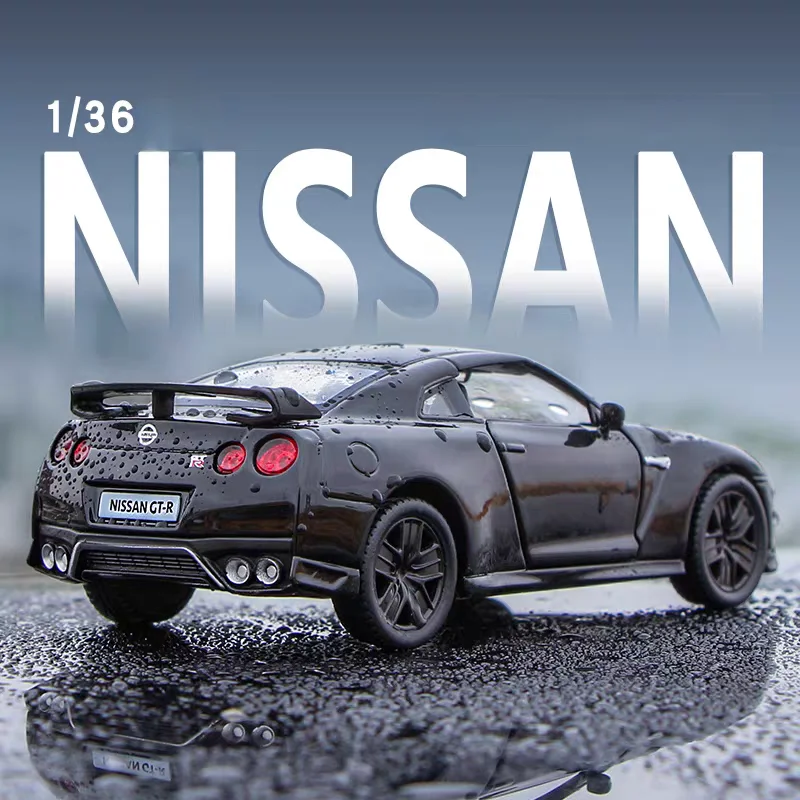 

Японский суперкар Nissan GTR R35, имитация литья под давлением и игрушечный транспорт, RMZ city 1:36, коллекция сплавов, модель автомобиля, подарки для детей