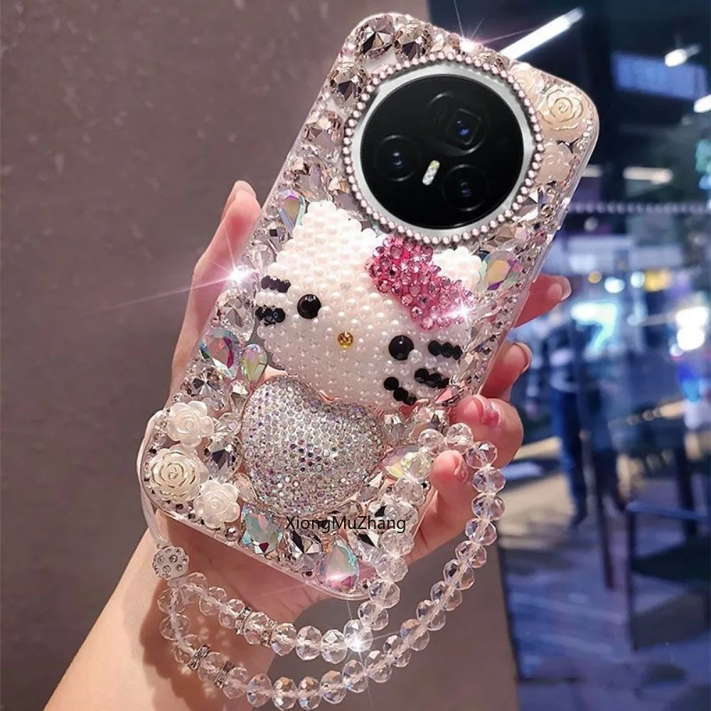 Für Honor Magic 7 Lite 7 Pro 6 Pro 5 Pro 4 Pro 3 Sanrio Diamant Strass Hallo Kitty Telefon Fall für Honor 8 Lite 6 5 Lite 4Lite – Detail 5