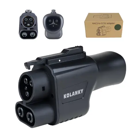 Kolanky NACS to CCS1 Supercharger Adapter 500A Fast Charge EV Superchargers Fast Charging On Public Station For CCS1 Electric Vehicle Cars