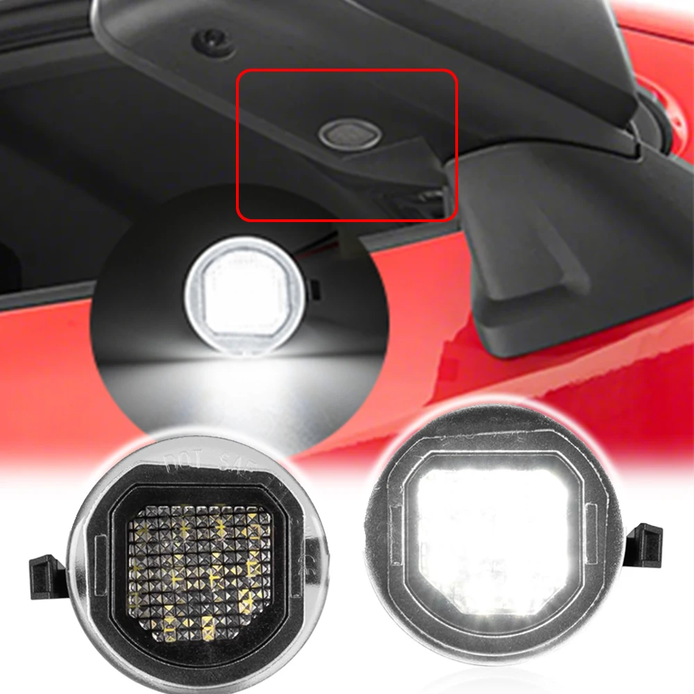 

6000K White LED Under Side Mirror Marker Puddle Light DRL for Cadillac Escalade ESV Chevrolet Silverado 1500 2500 Suburban Tahoe