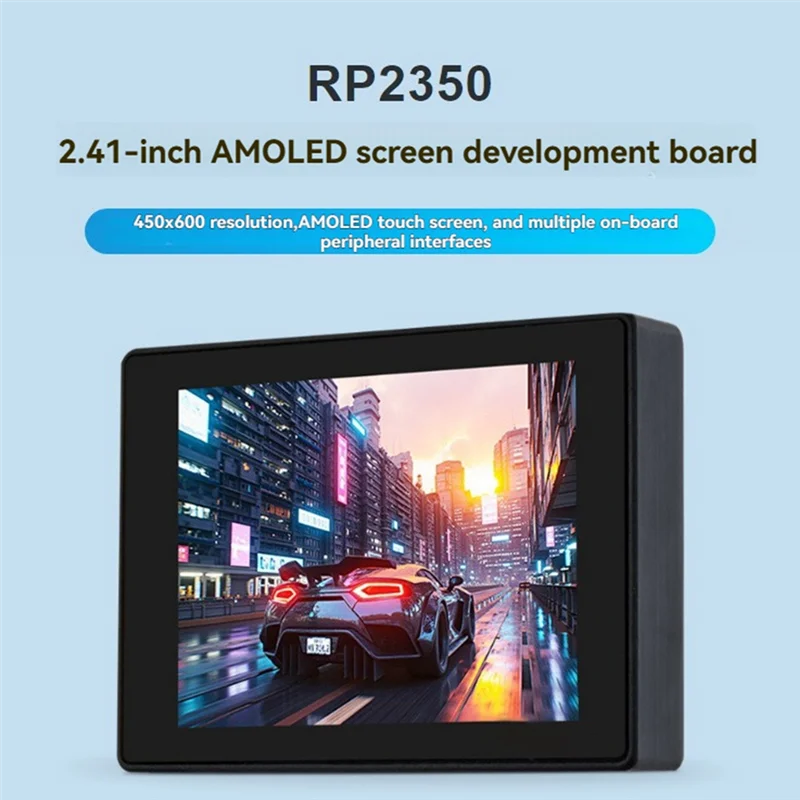 Ingenious-RP2350 2,41 inch AMOLED touchscreen ontwikkelingsbord 450X600 pixels Type-C poort Ingebouwde QMI8658 6-assige sensor
