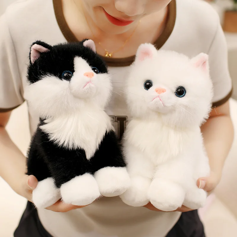 Simulation Katze Puppe Sanfte Und Bequeme Lifelke Puppe Stofftier Katze Hause Ornament Urlaub Überraschung Geschenk – Detail 8