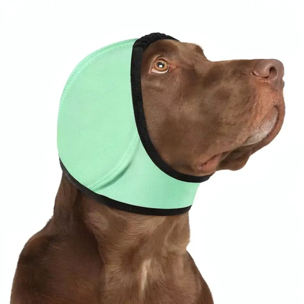 For For Doglemi Dog Anxiety Snood Calming Ear Muffs Waterproof Head Wrap For Thunderstorm Noise Reduction Grooming Accessory