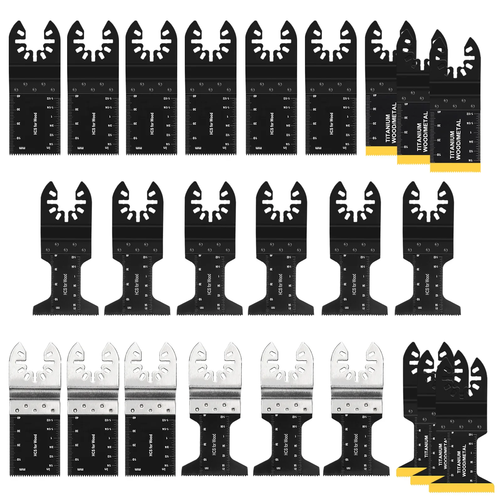

Набор из 24 осциллирующих пильных полотен для деревообработки, аксессуары для электроинструментов, совместимые с Makita, Dewalt, Milwaukee, Bosch