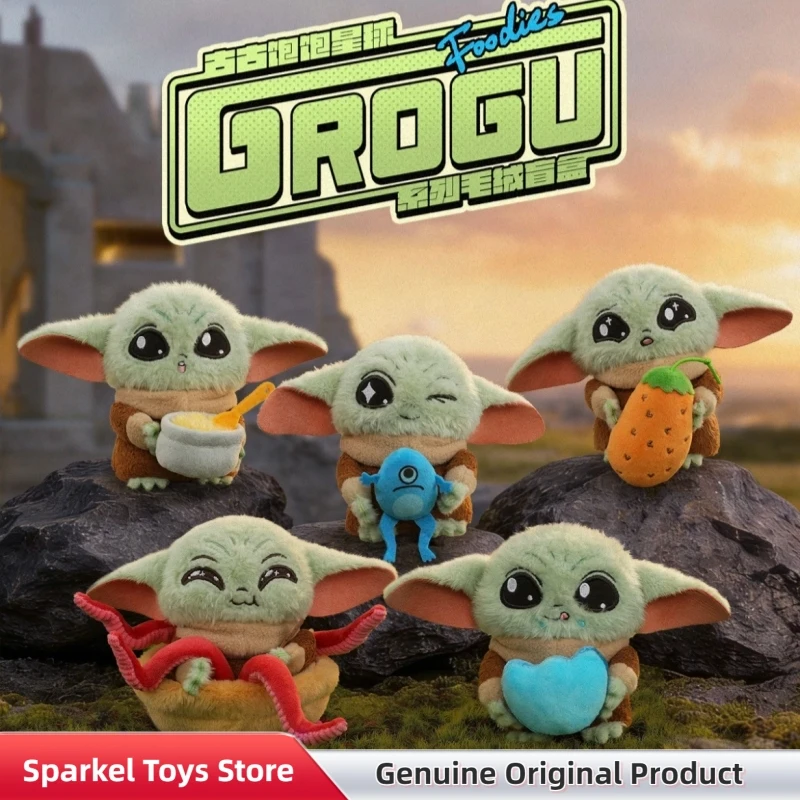 Genuine Star Wars Grogu Full Belly Planet Series Plush Blind Box Yoda Cute Bag Pendant Doll Trendy Collect Toys Mystery Box Gift