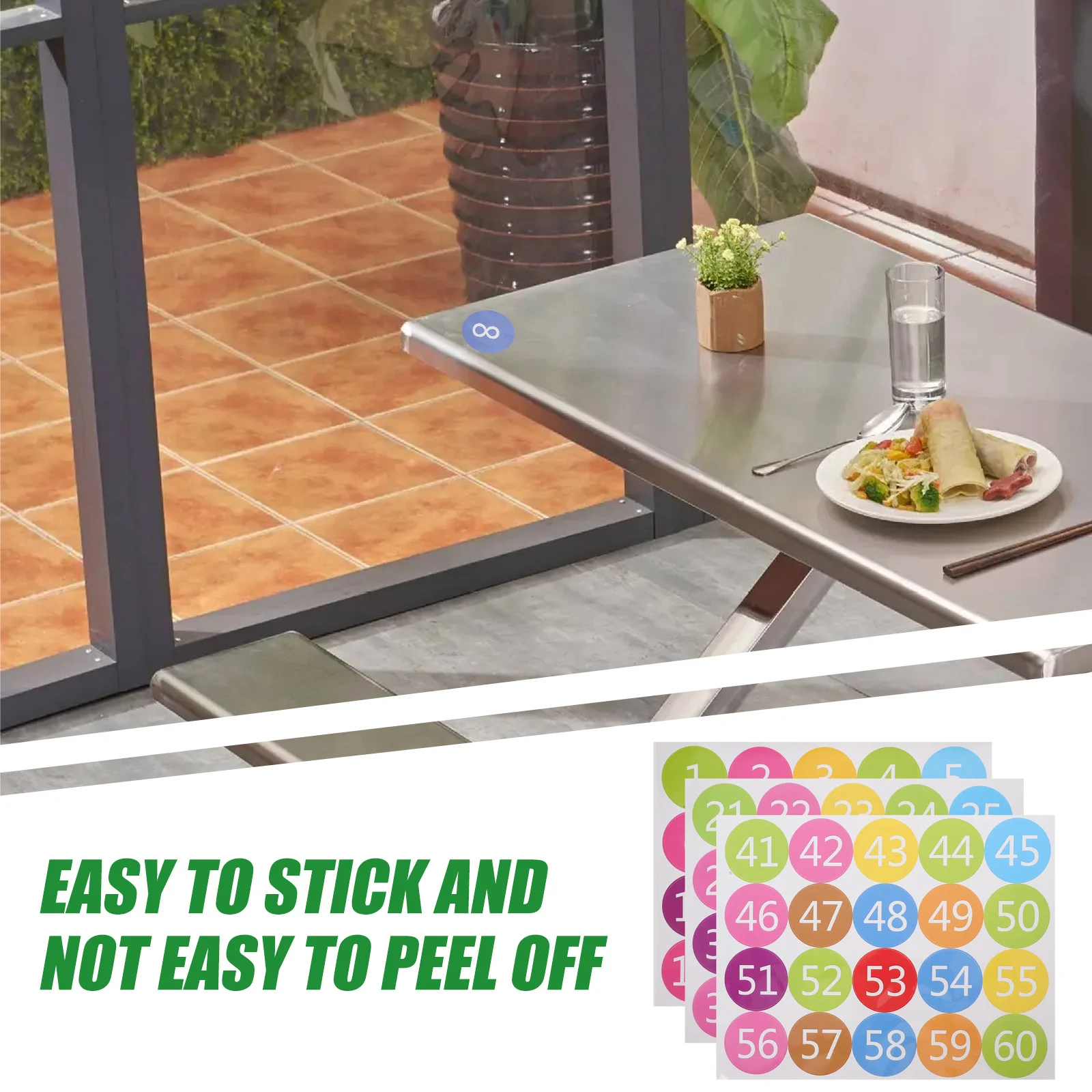 ملصقات أرقام مستديرة من الفينيل ملصقات مؤشر نقطة التاريخ الملونة لتقويم مخطط تخزين أرضية الفصل الدراسي