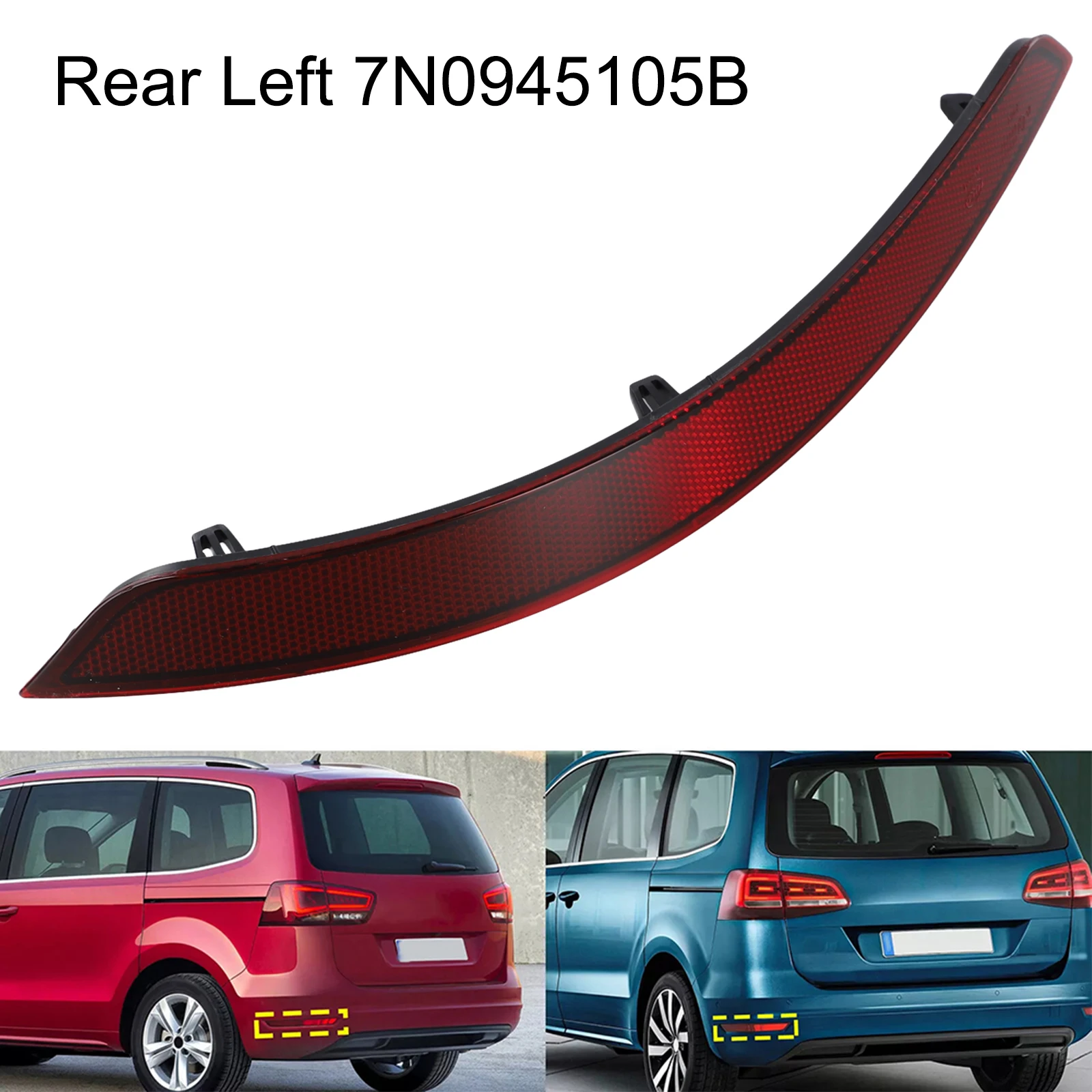 

As Picture Shows Bumper Taillight Lens High Reliability Perfect Fit Factory Specifications Plastic Material Brand New