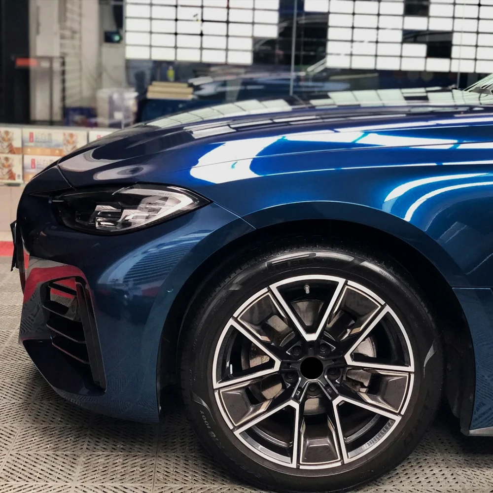 

Car Sticker Wrapping Vinyl Film Shadow Blue Metallice PET Sticker Bubble Free Auto Decals Car Accessories Exterior Interior