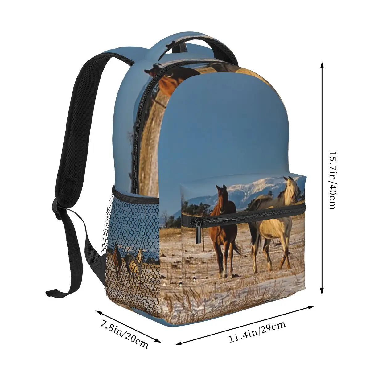 Come On Ponies Backpack Hot Sale Daypack Large Capacity Children BookBag School Bag Shoulder Bags for Men Women