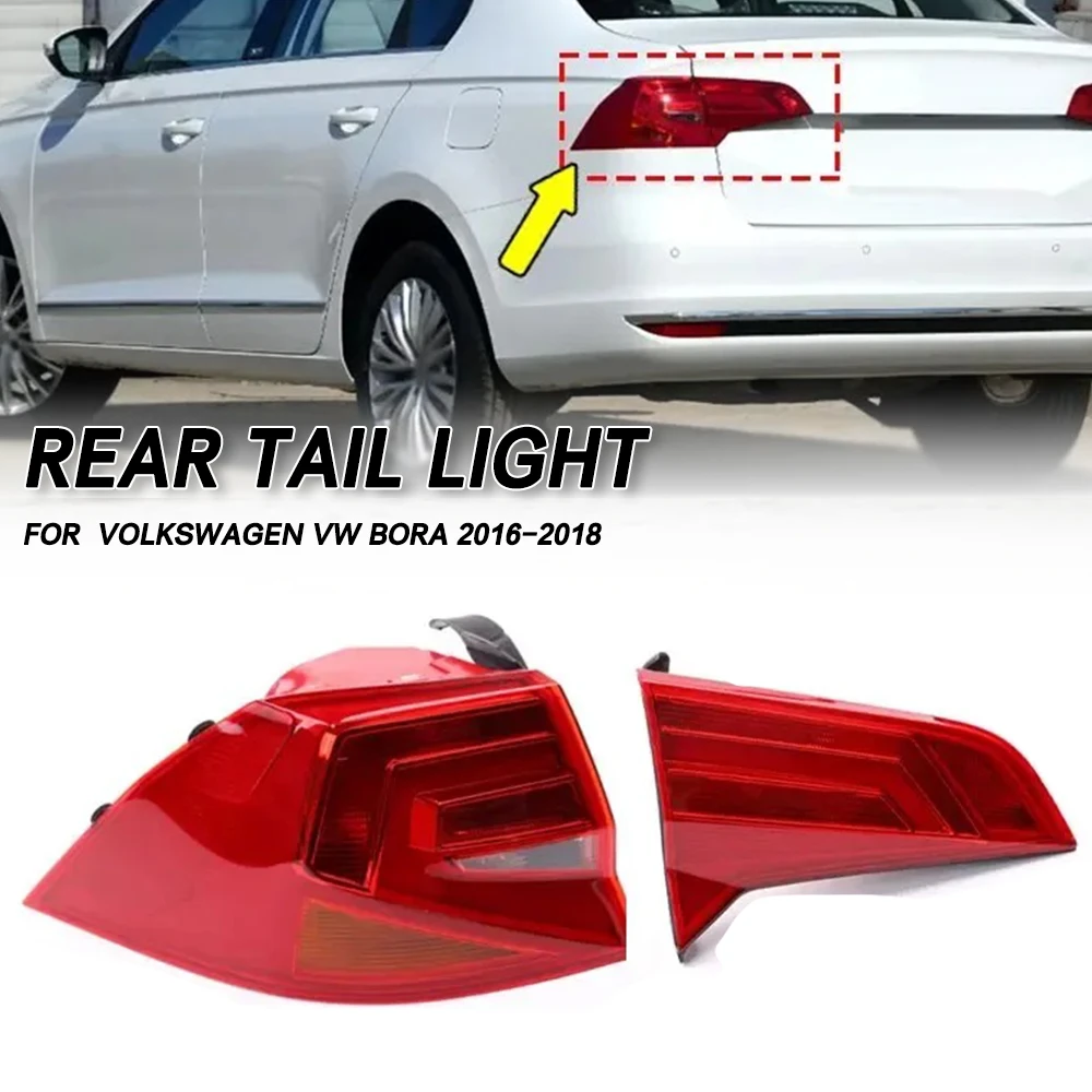 

For Volkswagen VW BORA 2016 2017 2018 Car Tail light Rear Bumper Light Stop Brake Lamp Turn Signal Warning