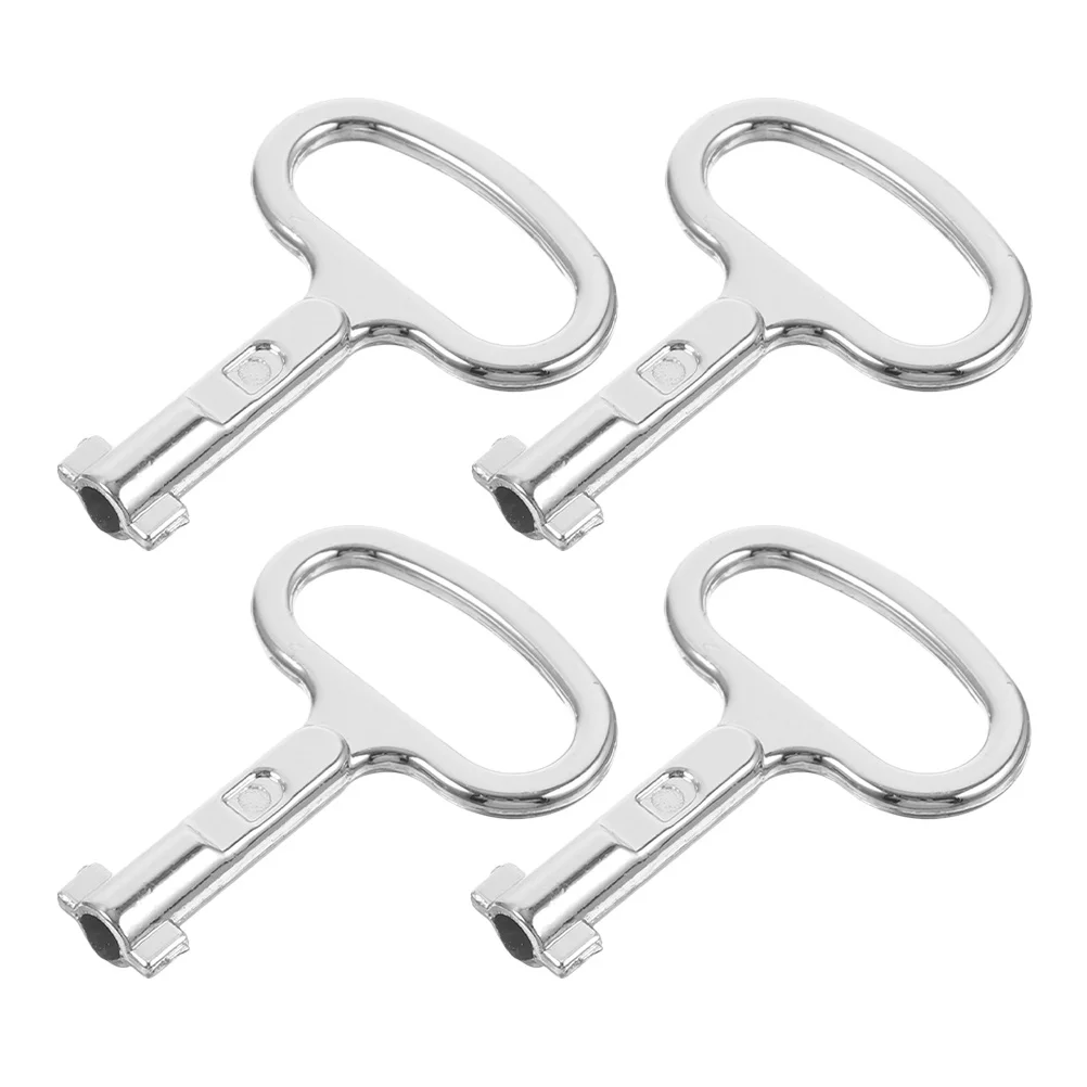 4 個ラジエーターバルブキー金属 DIY 家庭用暖房システムメンテナンス簡単操作調節可能な温度バルブキー