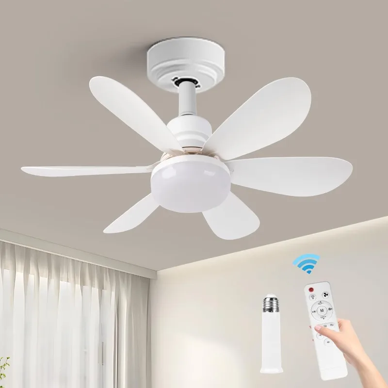 

Ceiling Fans with Lights and Remote in Socket Ceiling Fan Small Ceiling Fan for Bedroom Living Room Laundry Garage