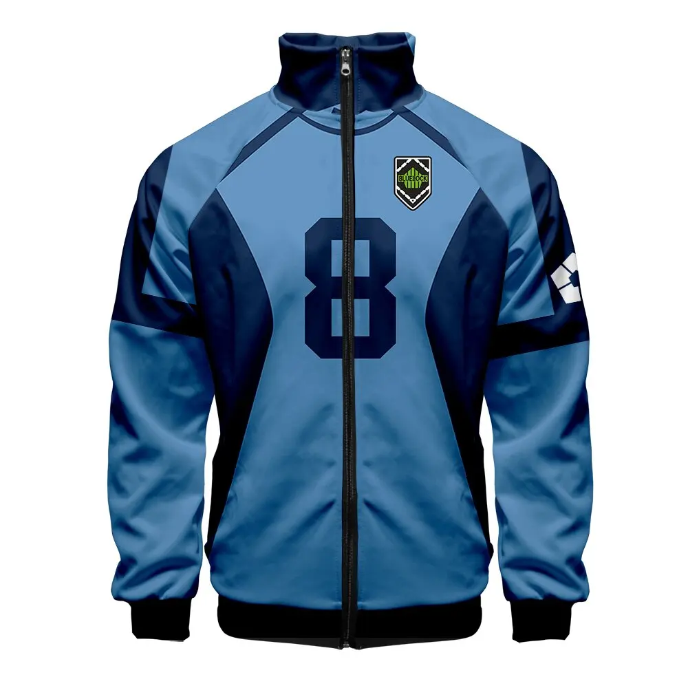 NEW Anime Blue Lock Hoodie Isagi Yoichi Football Cosplay Costume Bachira Meguru Chigiri Hyouma Jackets  Zipper Sweater Pullover