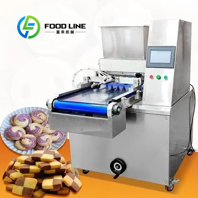 Cookie Forming Machine Adjustable Embossing Pressure Creates Deep And Light Patterns For Decorative Gift Box Cookie Products