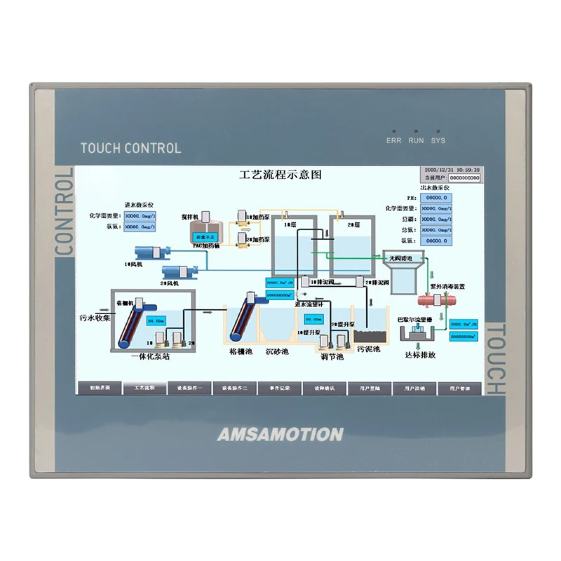 

Smart 200 10-дюймовый сенсорный экран AMX-HSE10A-32MR/T Универсальный Ethernet-монитор для ПЛК Siemens 16DI 16DO 4AI 2AO Контроллер