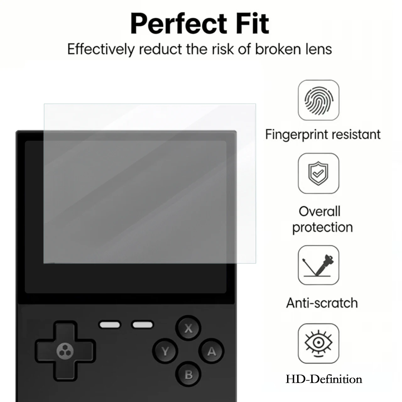 Tempered Glass Screen Protectors for TRIMUI BRICK Hammer Game Console Hardness Protective Films Game Accessories - view 2
