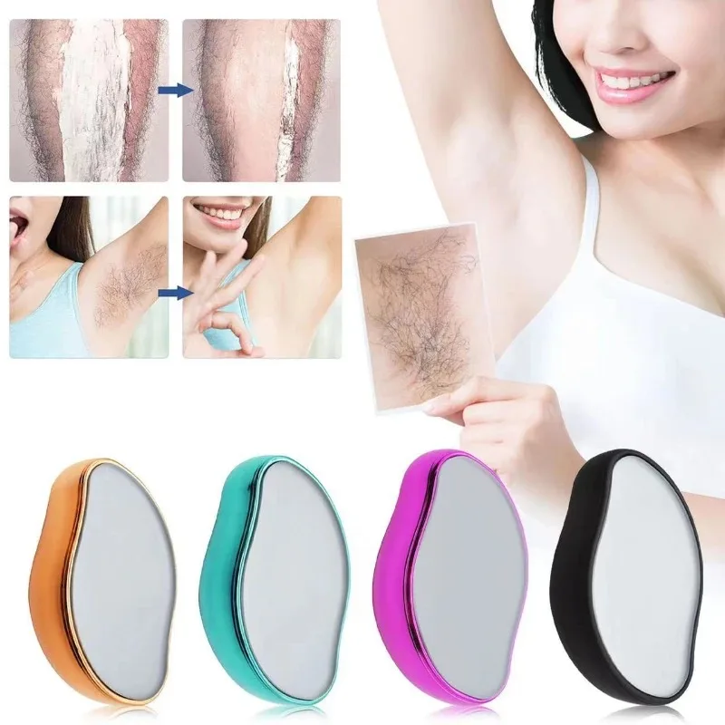 

New Crystal Hair Removal Glass Epilator Stone Depilation for Women Men Physical Nano Painless Epilator Eraser Easy Cleaning