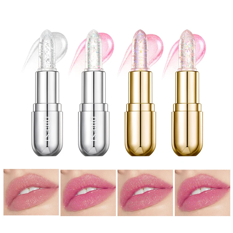 Shiny Jelly Temperature Color Changing Lipstick, Hydrating Moisturizing Fade Lip Lines, Anti-drying And Non-stick Cup Color Chan