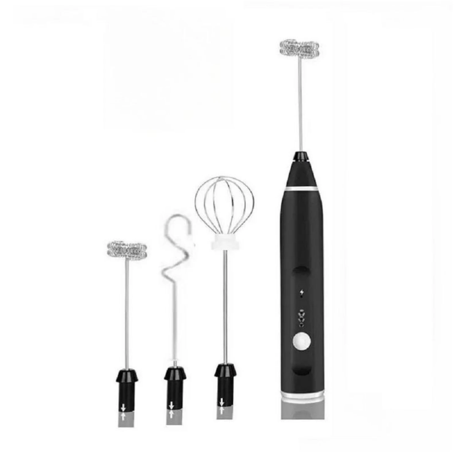 

Useful Portable Handheld USB Rechargeable Milk Frother with Handle for Kitchen - Multifunctional Milk Mixer and Egg Beater, Egg