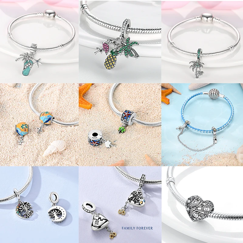 925 Sterling Silber Lebensbaum Anhänger Familie Unendlichkeit Herz CZ Zirkon Perle Passend für Original Armband DIY Schmuck Geschenk für Frauen – Detail 2