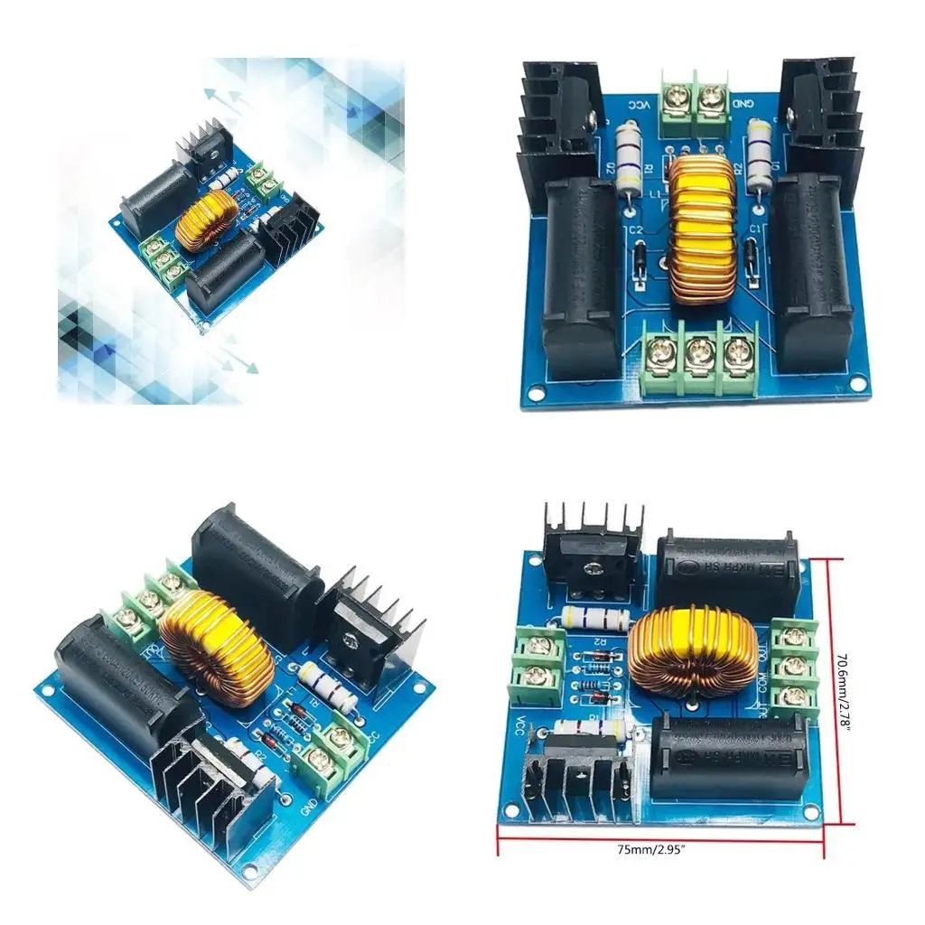 

R9UF DC12-30V Induction Heating Board ZVS Driver Board High Frequency Inductive Heater Power Supply Module Easy to Use