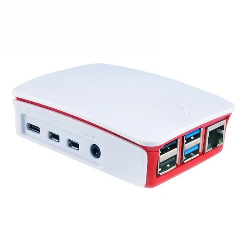 

3rd generation 4th generation Raspberry Pi 3B 3B + 4B red and white case ABS protective case