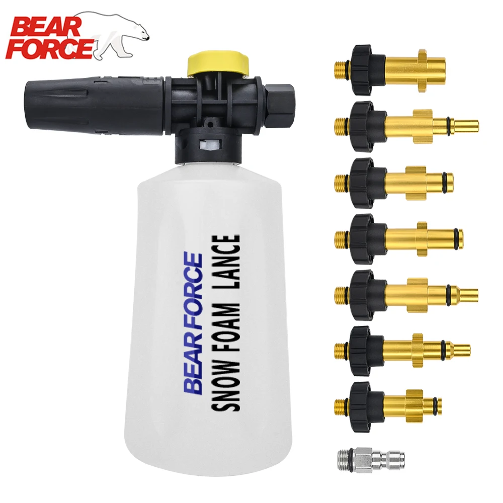 

Мойка высокого давления 750 мл, генератор пены для снега, пенопластовая пушка для AR Nilfisk Karcher Lavor STIHL Huter Interskol Elitech Bosh