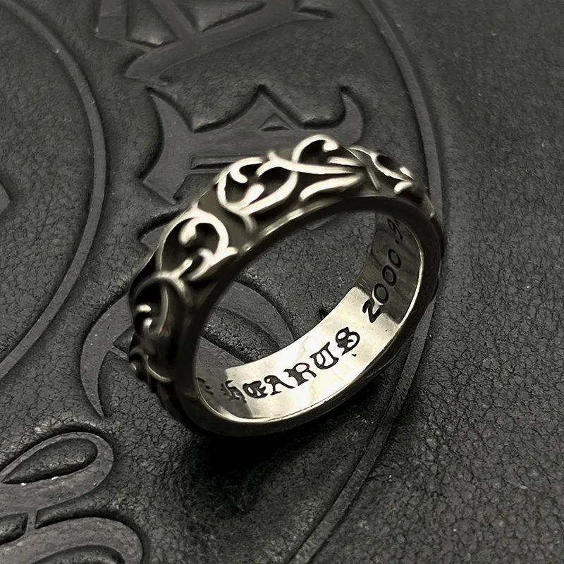 Thin Fashion Eternal Vine Ring American Unisex Vine Closed Ring Vintage Silver Jewelry