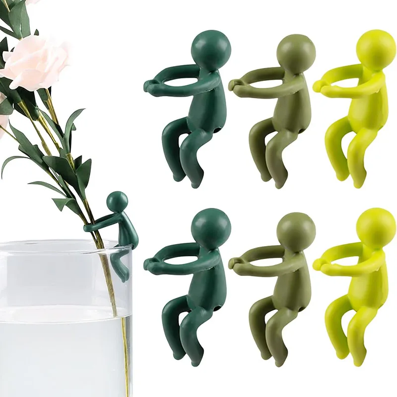 3/6PCS Plant Propagation Friends Cute Plant Stand Bendable Reusable Support Hydroponic Plant Stand Plant Support For Stems