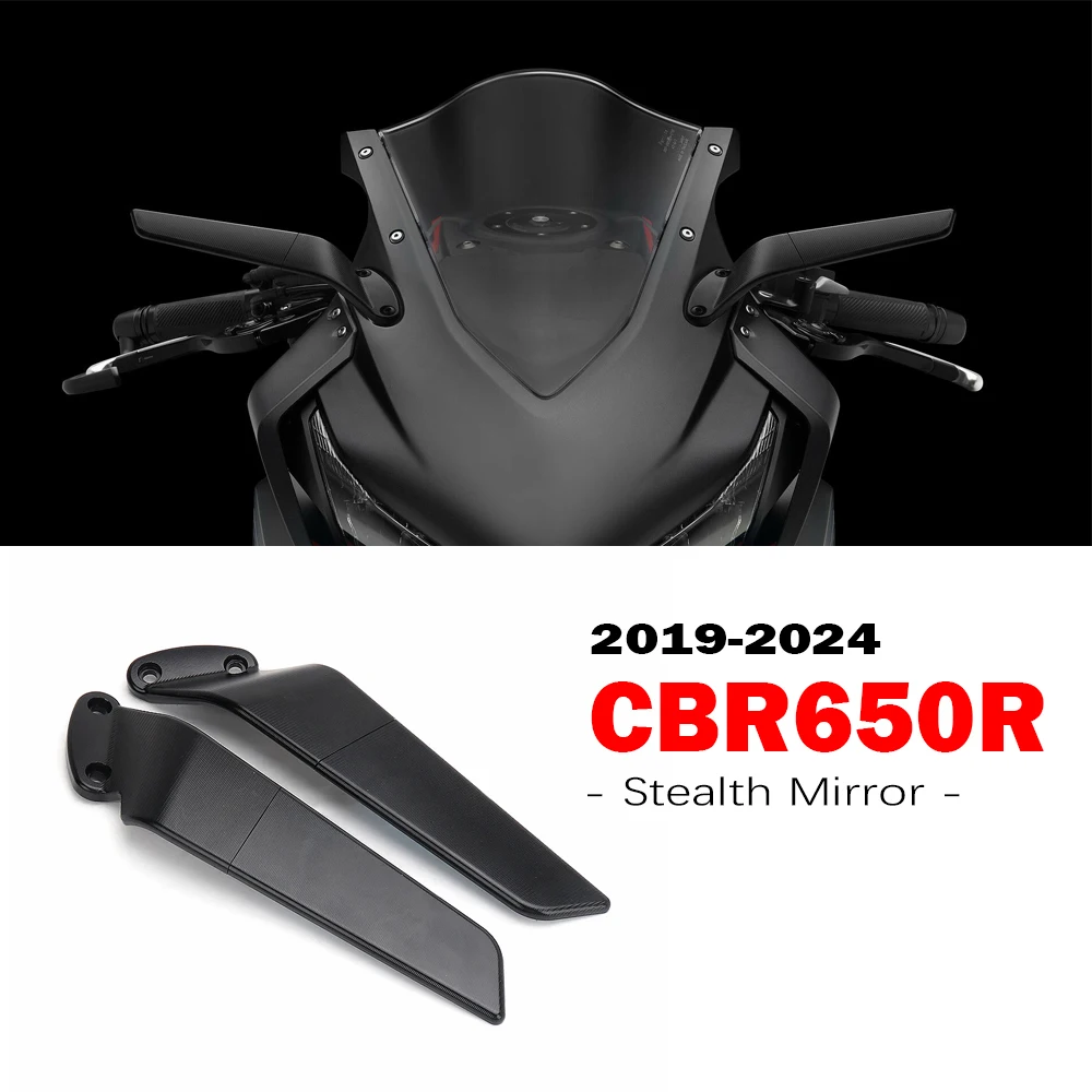 CBR650R Motorcycle Stealth Mirrors for Honda CBR 650 R Accessories cbr650r CBR 650R 2019 - 2024 Blue Anti-glare CNC Aluminum