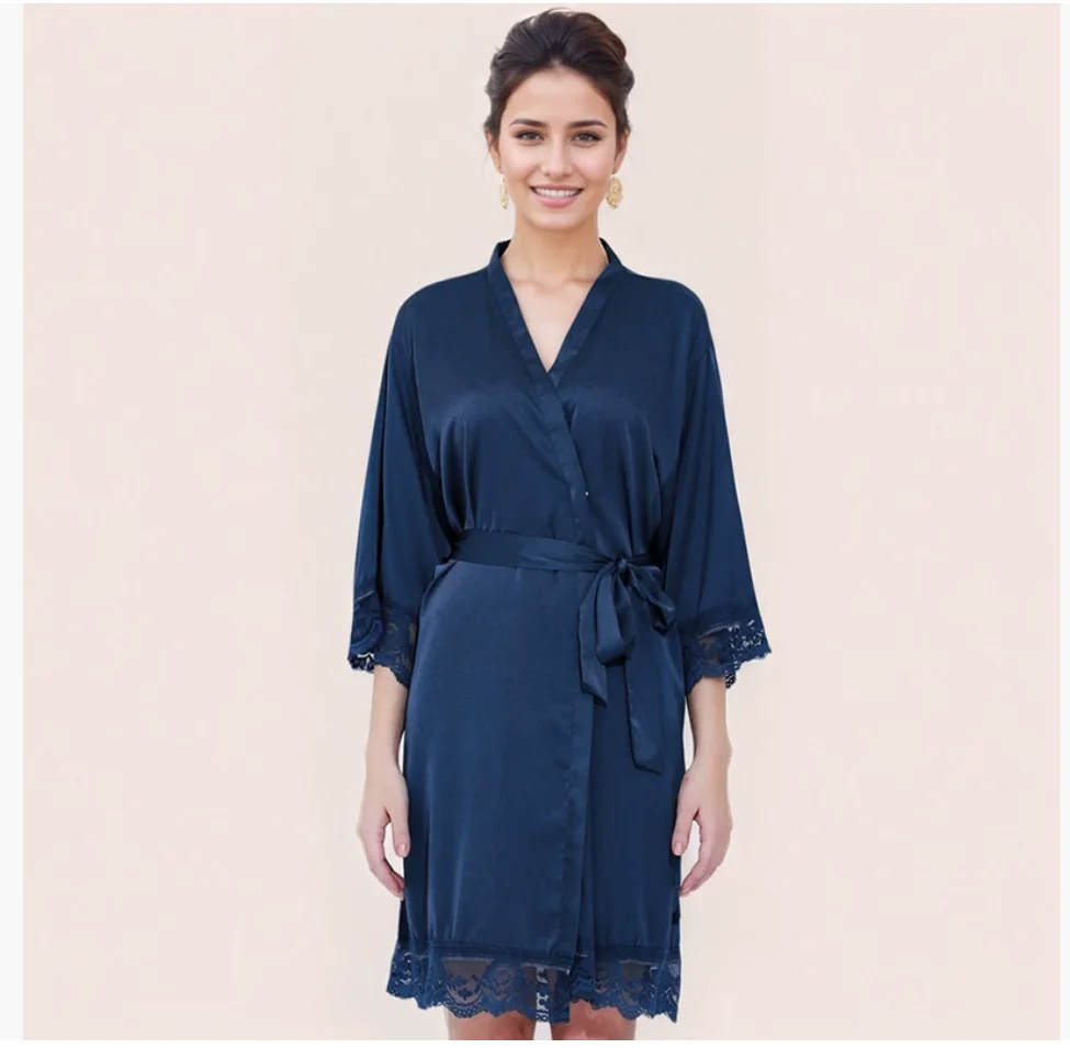 

Цельное женское нижнее белье, глянцевый халат, пижама из ледяного шелка, ночная рубашка больших размеров, домашняя одежда, модный тренд