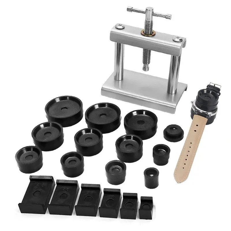 Professional Watch Press Set Watch Back for CASE Closing Tool & Fitting Dies Watch Repairing Tool Die Kit for Watchmaker